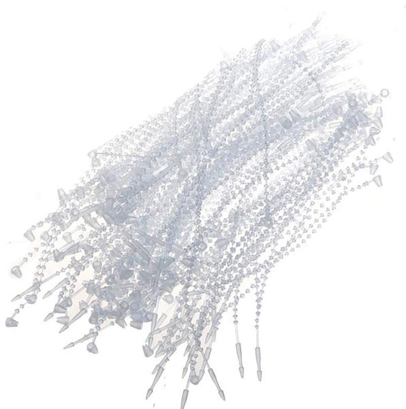 Fodattm 1000PCS Adjustable Security Beaded Loop Tie Plastic Paper Price Tagging Fastener Snap Lock for Hang Tags Price Tags or Clothing Tag (Clear, Length: 9 Inch) - Image 1